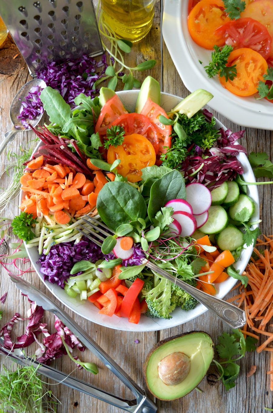 Colourful vegetables.